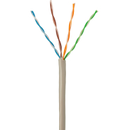 Кабель BigTech BT-CECR-002 медь UTP 4 пары, кат.5e AWG24 PVC 100м сер Кабель BigTech BT-CECR-002 медь UTP 4 пары, кат.5e AWG24 PVC 100м сер