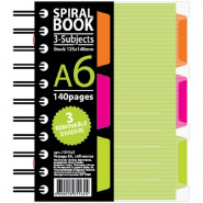 Бизнес-тетрадь 140л,кл,А6,SPIRAL BOOK Салатовый,евросп,обл.пл,раздел.84114 Бизнес-тетрадь 140л,кл,А6,SPIRAL BOOK Салатовый,евросп,обл.пл,раздел.84114