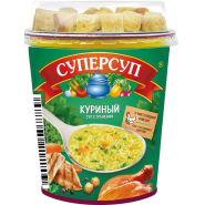 Суп Суперсуп Куриный+гренки 40г 12шт/уп Суп Суперсуп Куриный+гренки 40г 12шт/уп