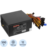Блок питания ExeGate 500W 500PPX ATX, SC, 14cm fan, black (EX221641RUS-S) Блок питания ExeGate 500W 500PPX ATX, SC, 14cm fan, black (EX221641RUS-S)