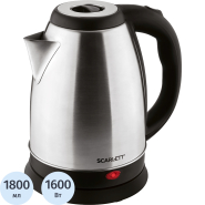 Чайник электрический SCARLETT SC-EK21S51, сталь, 1500Вт, 1.8л Чайник электрический SCARLETT SC-EK21S51, сталь, 1500Вт, 1.8л