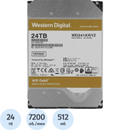 Жесткий диск WD Gold 3.5 24TB SATA, 7200rpm(WD241KRYZ) Жесткий диск WD Gold 3.5 24TB SATA, 7200rpm(WD241KRYZ)