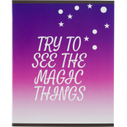 Тетрадь общая А5 48л Magic stars фиол.,клет,скреп, ВД-лак Тетрадь общая А5 48л Magic stars фиол.,клет,скреп, ВД-лак