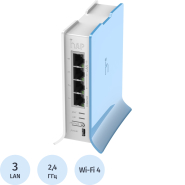 Маршрутизатор Wi-fi MikroTik RouterBOARD hAP lite RB941-2nD-TC,N300,USB,PoE