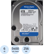 Жесткий диск Western Digital Blue 6TB, SATA, 5400rpm, 256MB(WD60EZAX) Жесткий диск Western Digital Blue 6TB, SATA, 5400rpm, 256MB(WD60EZAX)