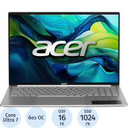 Ноутбук Acer SFL16-51M-785G(NX.D3VCD.002)Ultra7-155U/16Gb/SSD1Tb/16NoOS