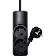 Удлинитель PROGIX PG215 2р/5м/2,2кВт/10А заземление, черный, ПВС 3х0.75 Удлинитель PROGIX PG215 2р/5м/2,2кВт/10А заземление, черный, ПВС 3х0.75